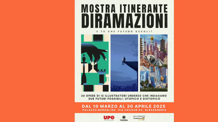 La mostra 'Diramazioni' fa tappa al Dipartimento di Giurisprudenza e Scienze politiche, economiche e sociali: un viaggio tra futuri possibili, utopia e distopia